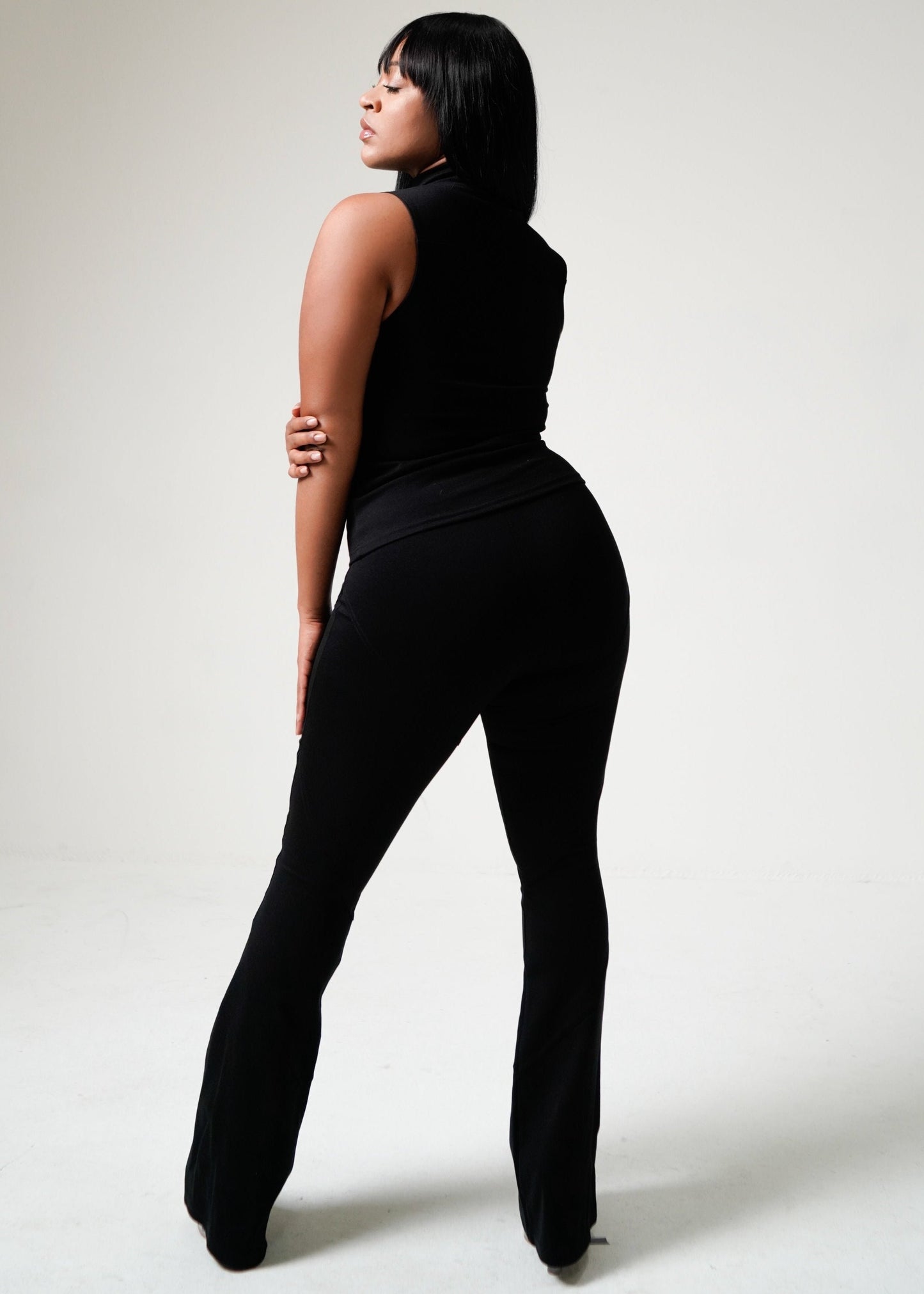 Garter Stitched Stretch Pant