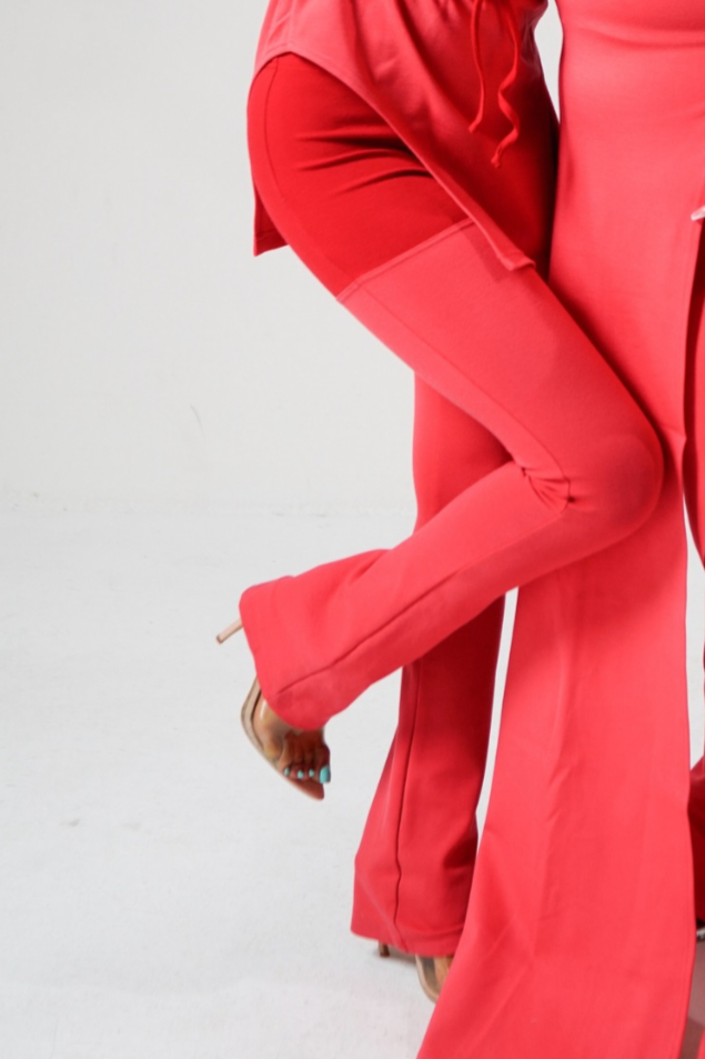 Garter Stitched Stretch Pant